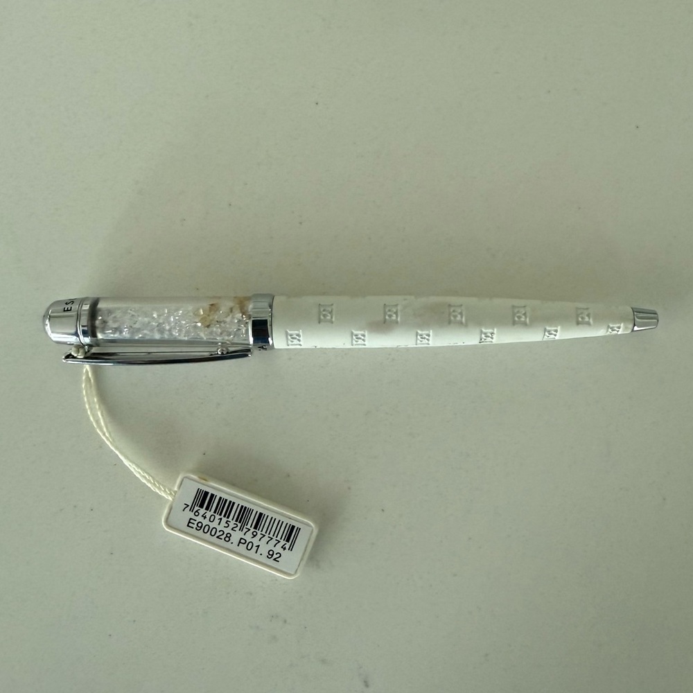 Escada Chic White Pen with Silver Details